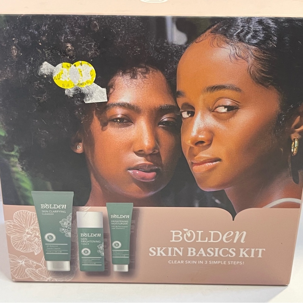 BOLDEN Daily Skin Basics Kit 3Pc Clear Gel Cleanser Toner & SPF 30 Sunscreen